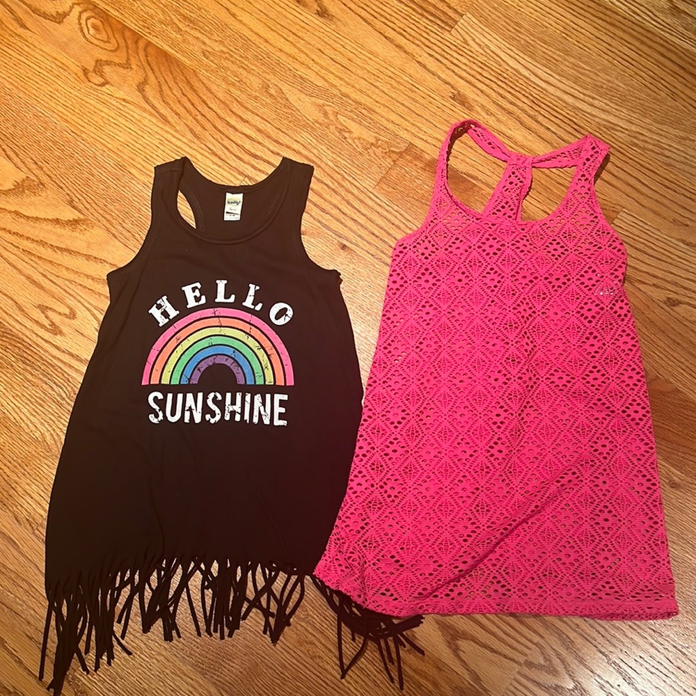 Two girls cover ups one 5/6 and one 7 but similar sizes and perfect for vaca!